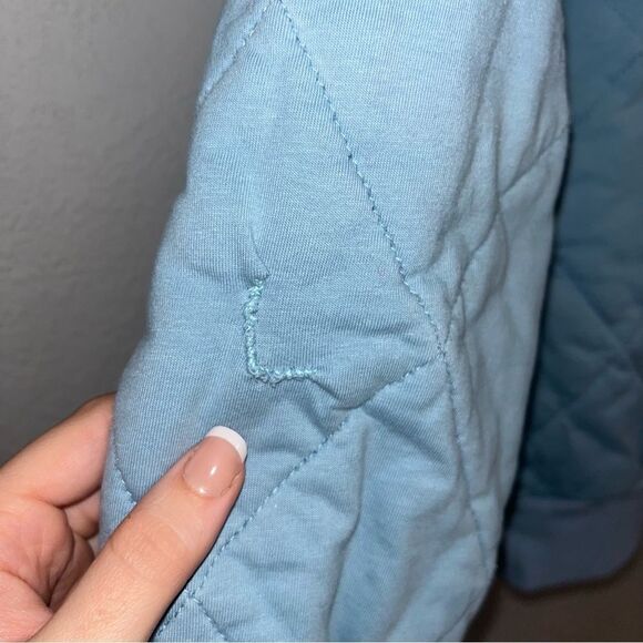 Alya Women's  Light Blue Quilted Jacket - Picture 10 of 10